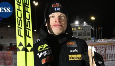 Rukan hiihdot päättyvät vapaan hiihtotavan yhteislähtöihin – "Kypärä päähän", Krista Pärmäkoski naureskeli jäisen hiihtouran vauhdeille | Urheilu