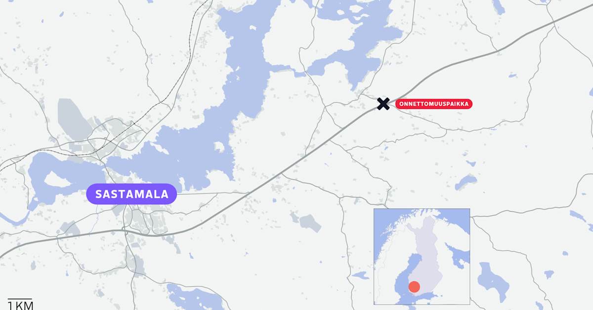 Sastamalassa liikenneonnettomuus – liikenne poikki tiellä 12 | Pirkanmaa
