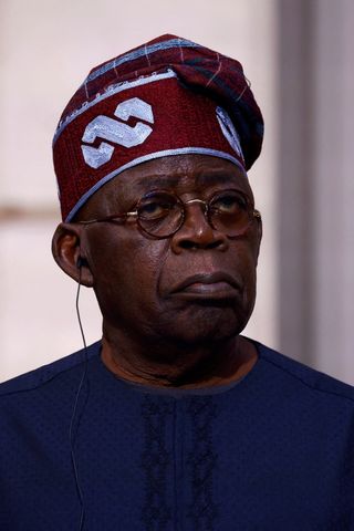 Nigerian presidentti Bola Ahmed Tinubu.