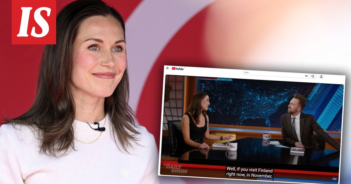 Sanna Marin vieraili The Daily Show’ssa – näin puhui suomalaisista