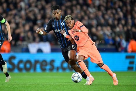 Lamine Yamal, 18, väänsi keskiviikkona Mestarien liigan ottelussa.