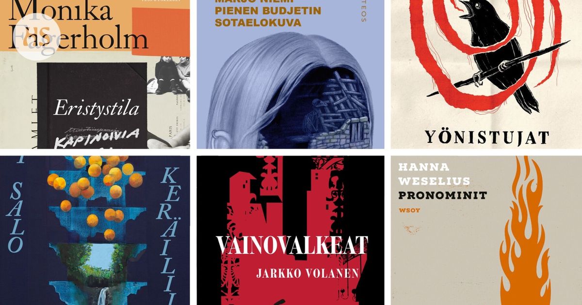 Nämä kuusi romaania tavoittelevat kaunokirjallisuuden Finlandia-palkintoa
