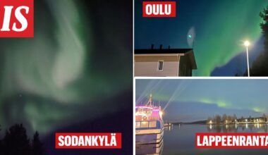 Revontulet loimusivat vihreän sävyissä – viikonloppu on pohjoisen valojen juhlaa