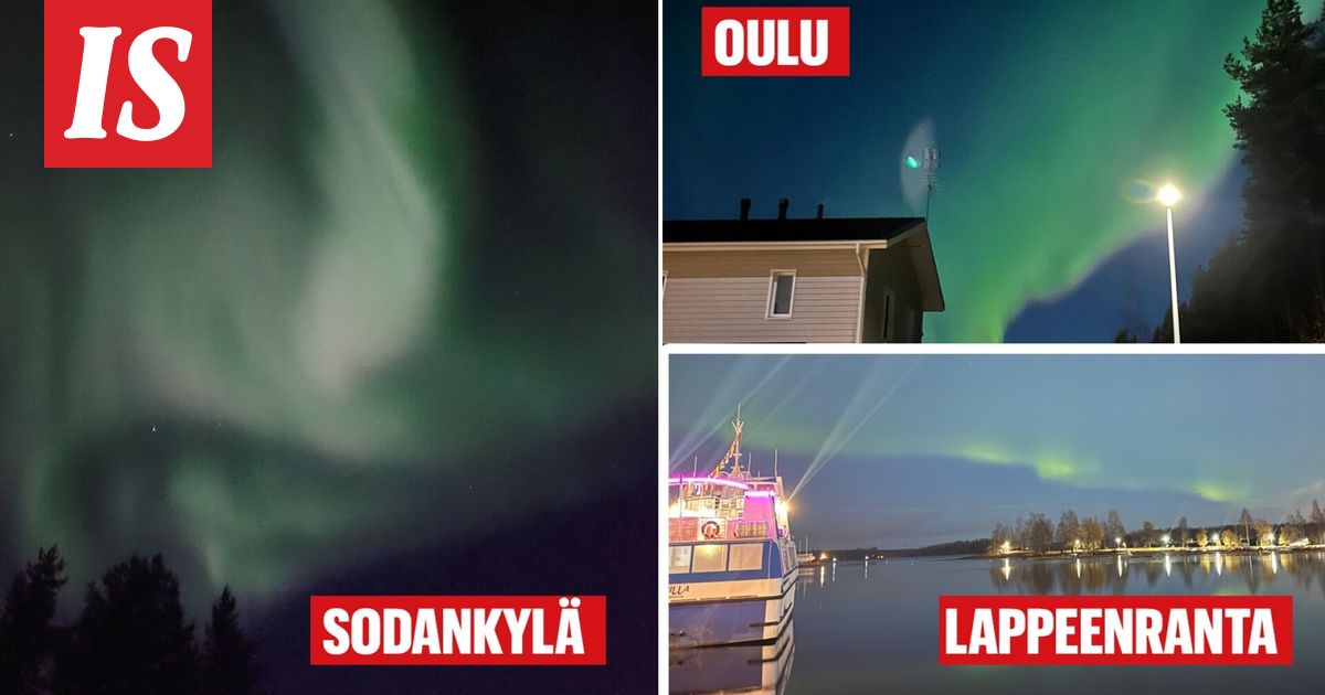 Revontulet loimusivat vihreän sävyissä – viikonloppu on pohjoisen valojen juhlaa