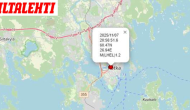 Maa vavahteli Kotkassa