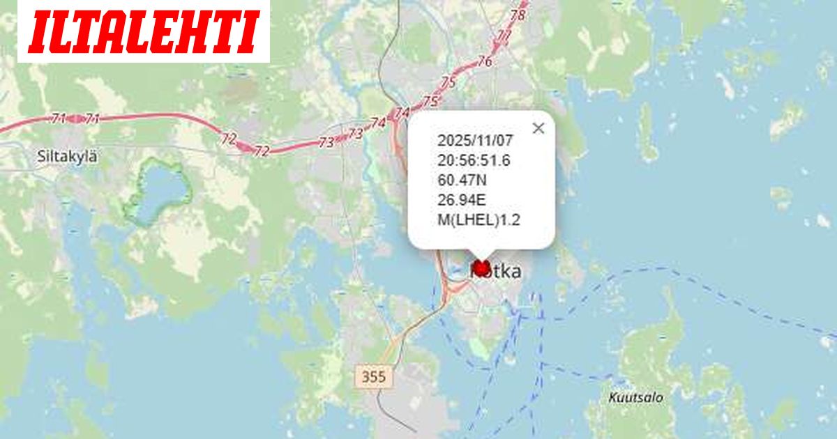 Maa vavahteli Kotkassa