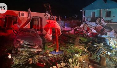 Pyörremyrsky tuhosi kaupungin minuuteissa Brasiliassa