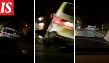 Poliisiauto pinteessä Kokkolassa - Ilta-Sanomat