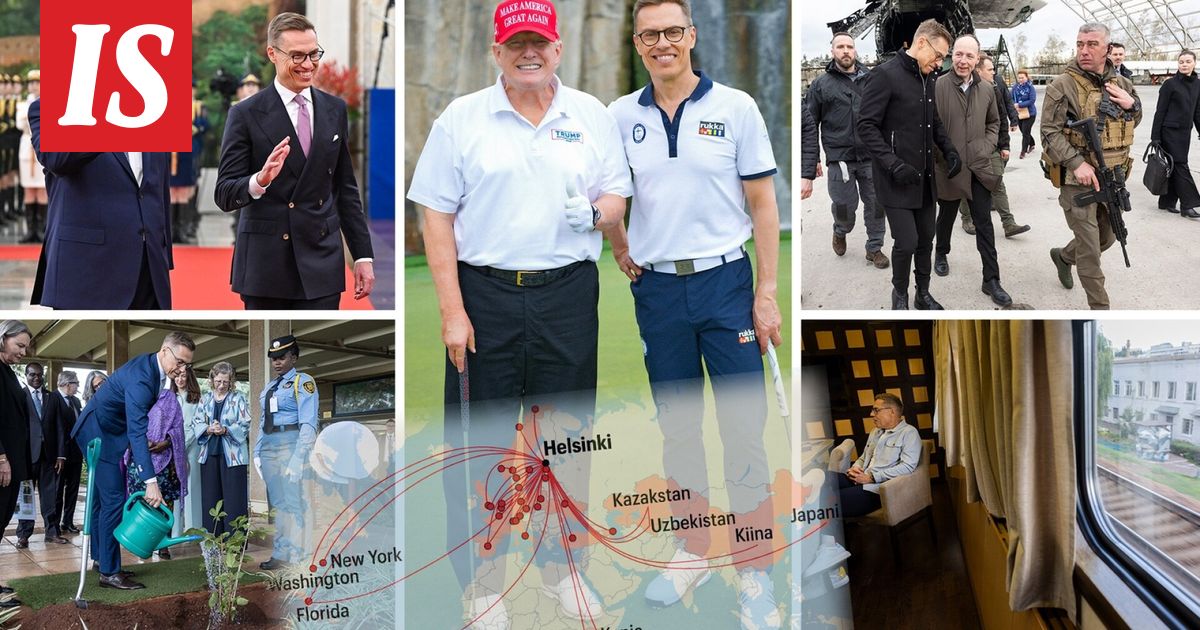 Alexander Stubb 20 kuukautta presidenttinä - 52 ulkomaan matkaa