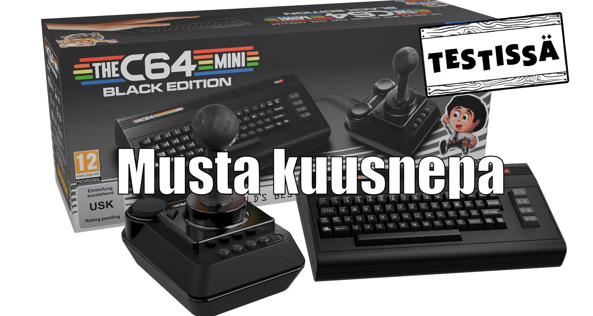 Testissä THEC64 Mini Black Edition – uusia upeita pelejä ja hyvä joystick, muuten tuttu laite