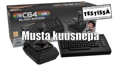 Testissä THEC64 Mini Black Edition – uusia upeita pelejä ja hyvä joystick, muuten tuttu laite