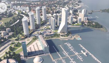 Keilaniemen tornitalot kutistuvat ja viivästyvät vuosilla