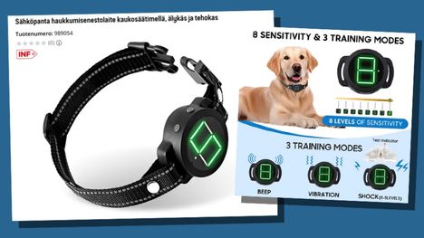 Gigantti poisti verkkkaupastaan sunnuntaina sähköiskuja antavan haukkupannan, kun asiasta tuli somekohu.