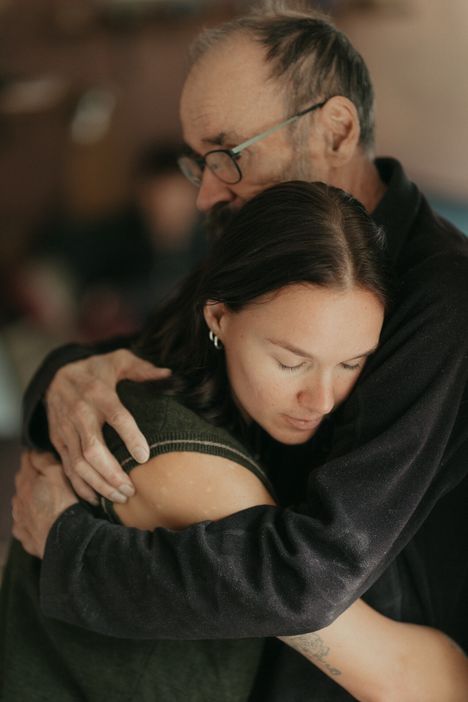 Senni Salminen oli hyvin läheinen isänsä kanssa.