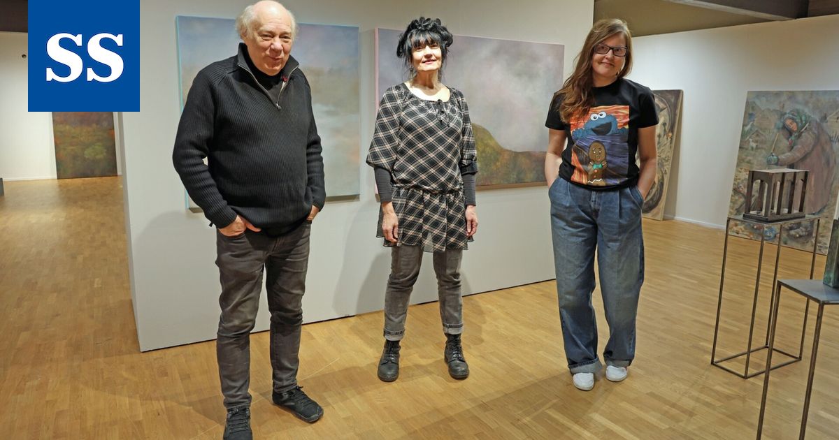 Kolmen taiteilijan yhteisnäyttely avautuu Emil Cedercreutzin museossa