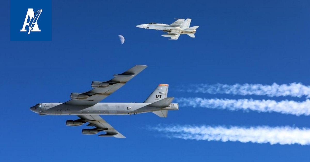 Yhdysvaltojen pommikone teki lenkin Suomen yllä – käväisi myös Pirkanmaan puolella