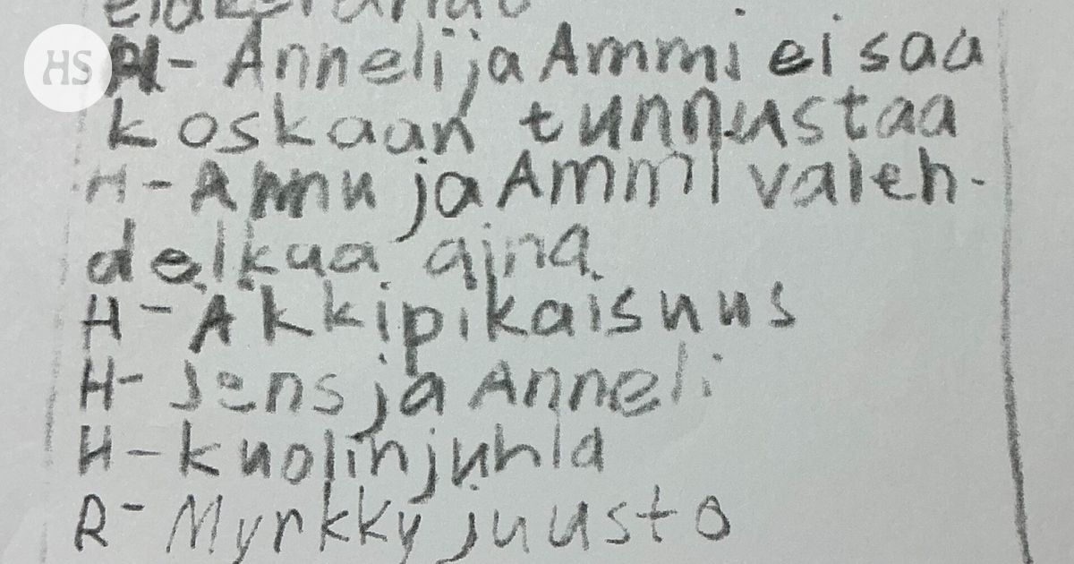 Toiseksi nuorin lapsi teki 9-vuotiaana muistiinpanot äidin väkivaltaisuudesta: Nyt häntä kuullaan oikeudessa