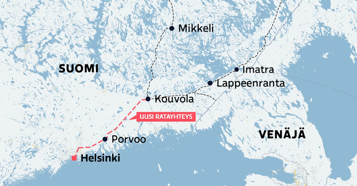 Itäradalle on valittu linjaus, jossa junat kulkisivat tunnelissa 19 kilometriä Sipoon ali | Kotimaa