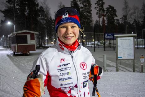 Emilia Helmi piti Oloksella yllä satakuntalaista hiihto-osaamista.