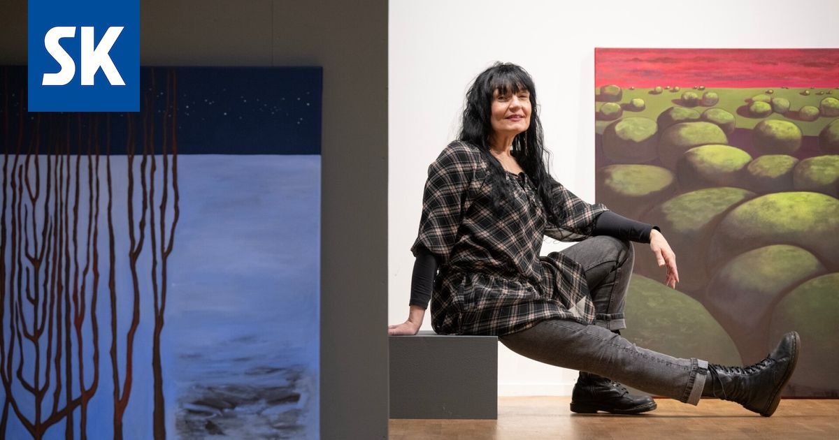 Kuvataiteilija Niina Vincelot kertoo ajatuksistaan hiljaisuudesta ja Hiljaisuus-näyttelyn maalauksista (Emil Cedercreutzin museo)