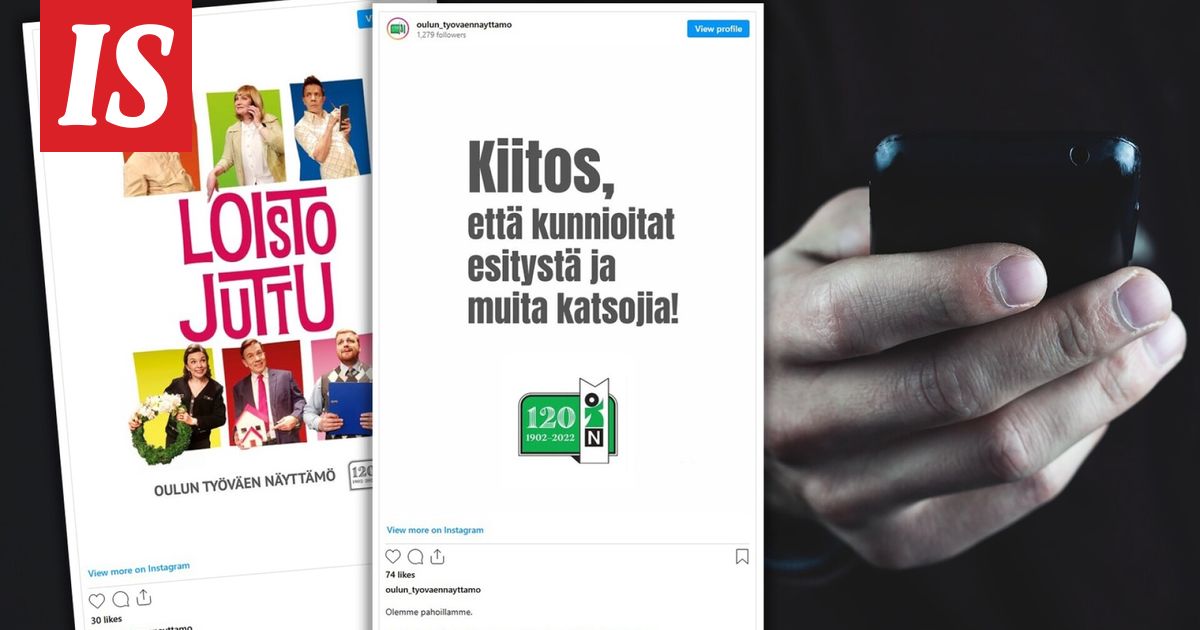 Oulun Työväen Näyttämön esitys keskeytettiin jatkuvan häiriköinnin takia