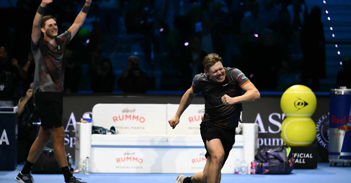 Harri Heliövaara ja Henry Patten juhlivat ensimmäistä ATP-finaalin mestaruutta – vitsailivat Pattenin kihlautumisesta | Urheilu