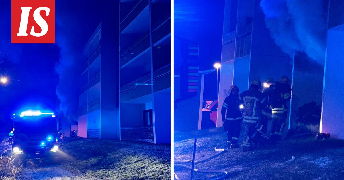 Suuri tulipalo Ikaalisissa – kerrostalo evakuoitu