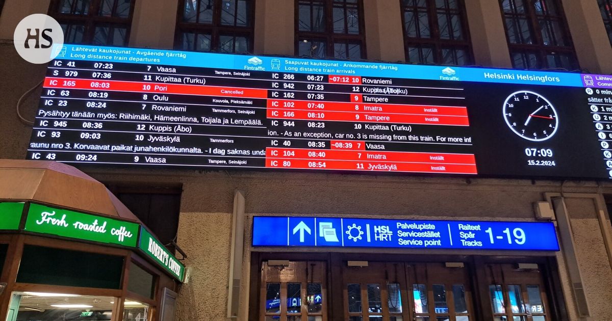 VR: Väylävirasto on syypää – Väylävirasto: VR on syypää