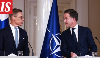Suora lähetys kello 14.10: Stubb ja Naton Rutte pitävät tiedotustilaisuuden