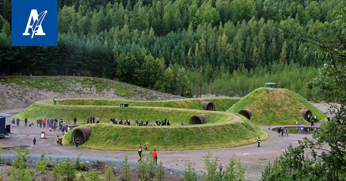 Taiteilija Osmo Rauhalan perustama yhdistys kunnosti erikoisen maataideteoksen
