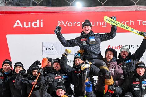 Eduard ”Eddie” Hallberg, 22, oli juhlittu sankari sunnuntaina Kittilässä.