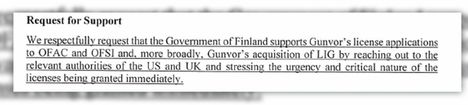 Lukoil pyytää Suomen valtiojohtoa olemaan yhteydessä Britannian ja Yhdysvaltojen pakoteviranomaisiin.