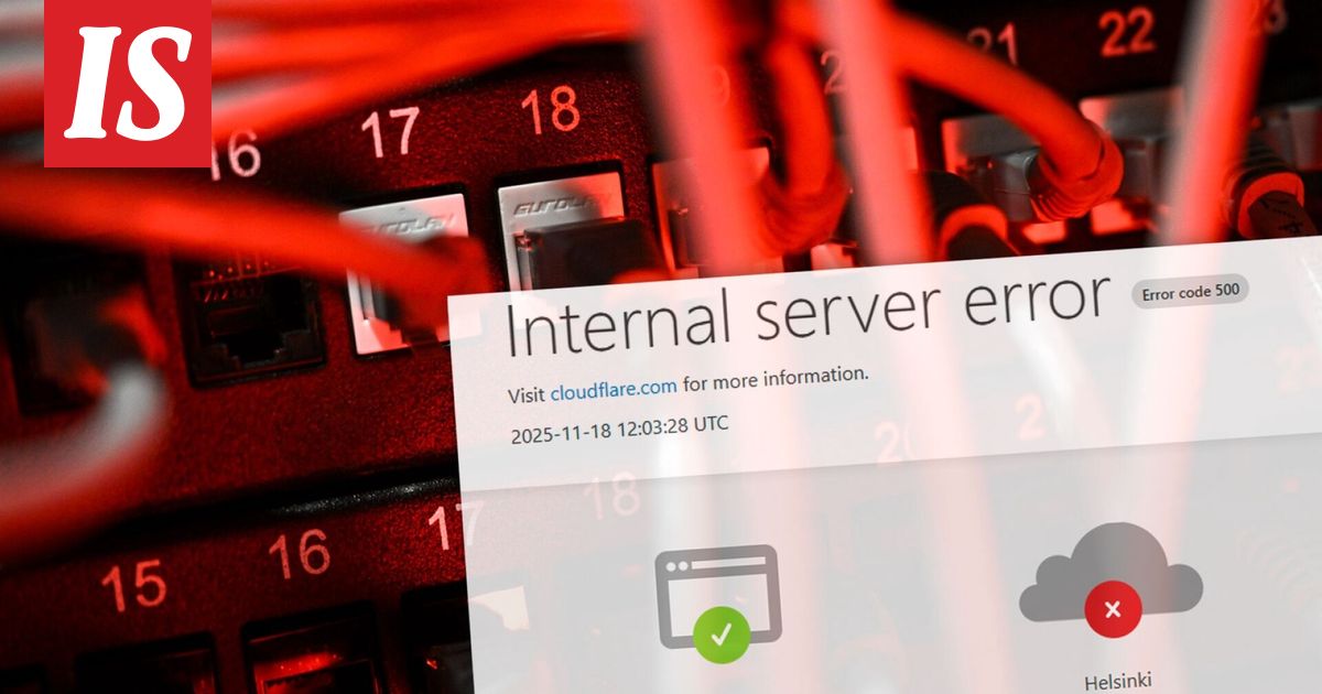 Cloudflarella ongelmia – moni verkkosivu ei toimi
