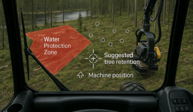 Tulevaisuuden metsäkone hoksaa säästettävät puut ja raportoi tehdystä työstä automaattisesti - Metsä