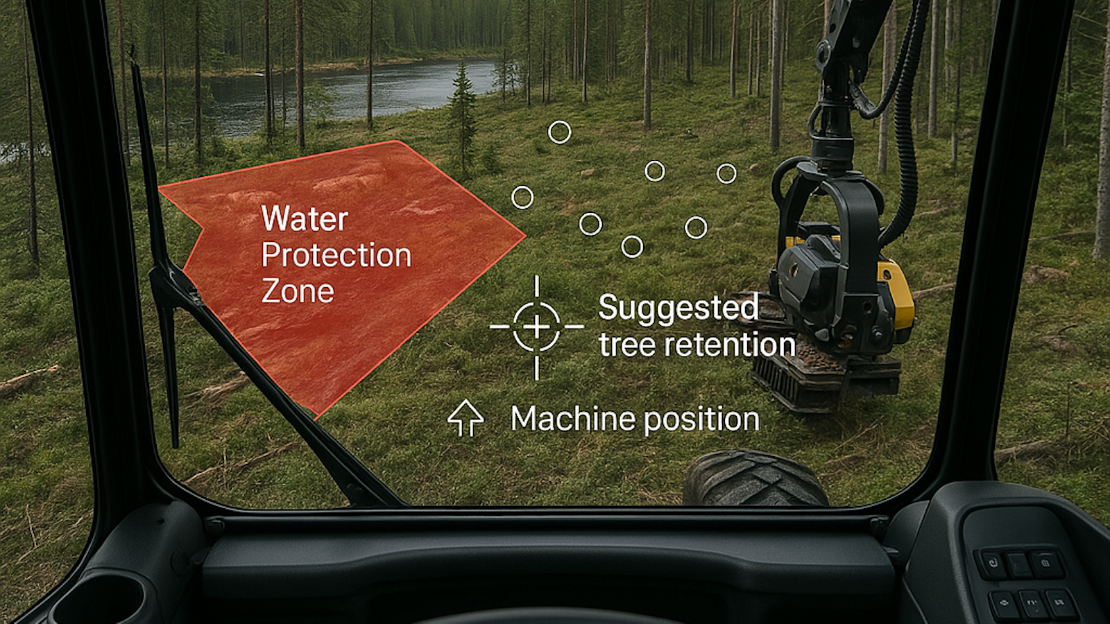 Tulevaisuuden metsäkone hoksaa säästettävät puut ja raportoi tehdystä työstä automaattisesti - Metsä