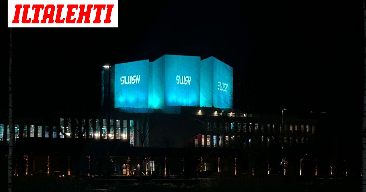 Finlandia-talon seinille lävähti erikoinen näky