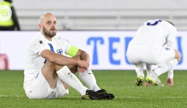 Huuhkajien sijoitus Fifan maailmanlistalla putosi