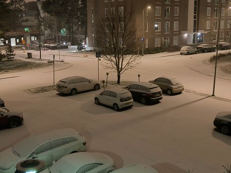 Lumi peitti myös Espoon Leppävaaran.