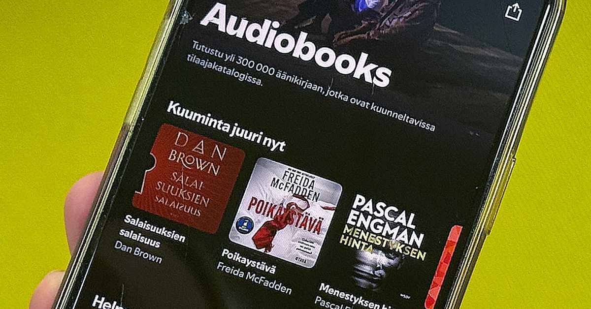 Spotify tarjoaa nyt myös äänikirjoja, ja se on kuluttajan voitto | Kotimaa