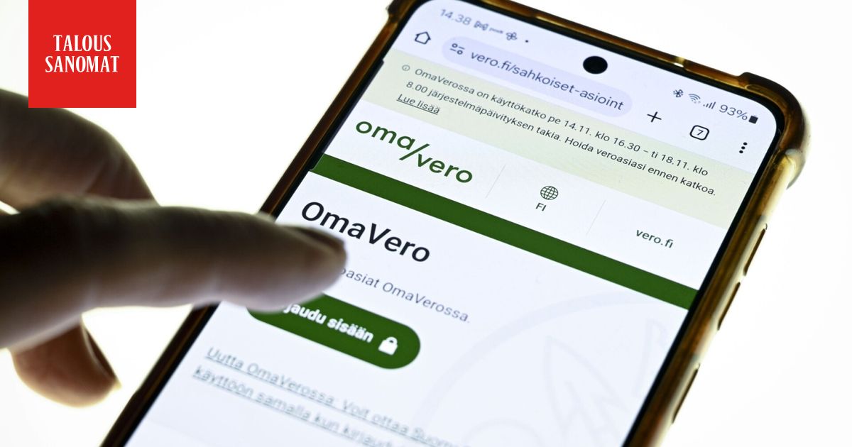 Uusi verokortti voi tulla Omavero-palveluun jo lauantaina