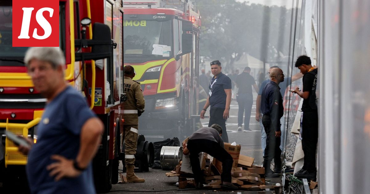 Tulipalo Brasilian ilmastokokouksessa, ihmisiä evakuoitu – paikalla oleva Sari Multala kuvailee tapahtumaa
