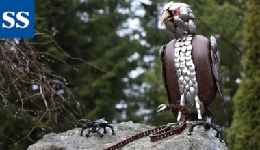 Rautaromu taipuu Matti Koiton käsissä veistoksiksi