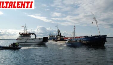 Päällikkö päissään rahtilaivassa, nukahti ruoriin – Herätys oli karu
