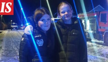 Poliisi kiittää kahta tyttöä esimerkillisestä toiminnasta tulipalopaikalla Lohjalla