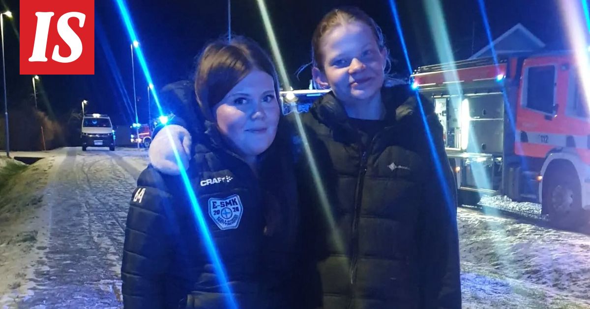 Poliisi kiittää kahta tyttöä esimerkillisestä toiminnasta tulipalopaikalla Lohjalla