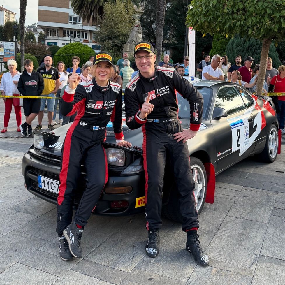 Janni Hussi ja Jari-Matti Latvala.