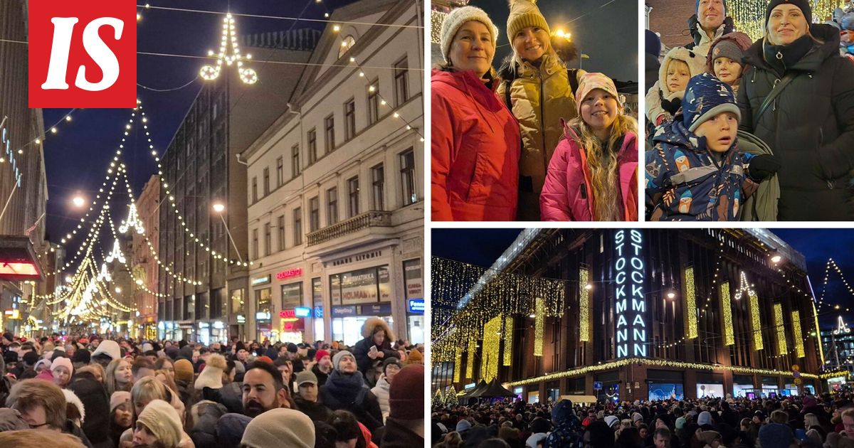 Joulukauden avaus: Helsingin keskusta ruuhkautui