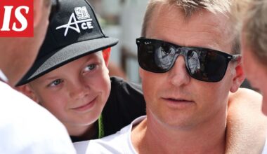 Kimi Räikkönen julkaisi kuvan kaukalosta – Robin-pojan rinnassa yllättävä näky