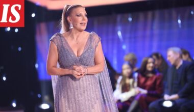 Vappu Pimiä häikäisevänä viimeisessä TTK-lähetyksessään – vitsaili asustaan