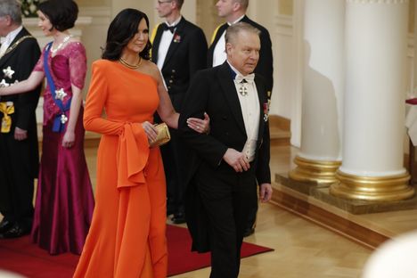 Kanervat saapuivat yhdessä Linnan juhliin vuonna 2019.